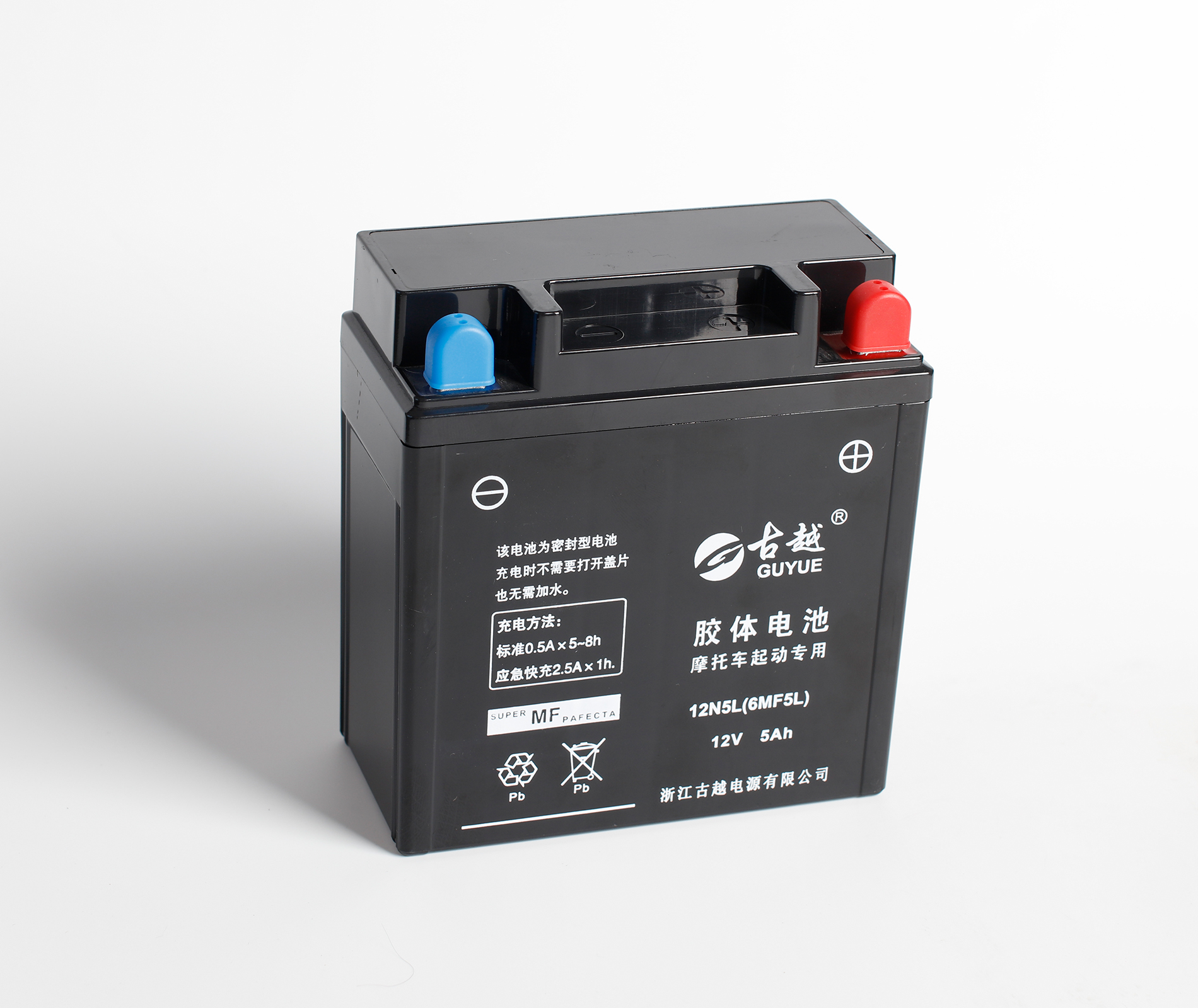 胶体摩托车电池 6MF5L-GEL
