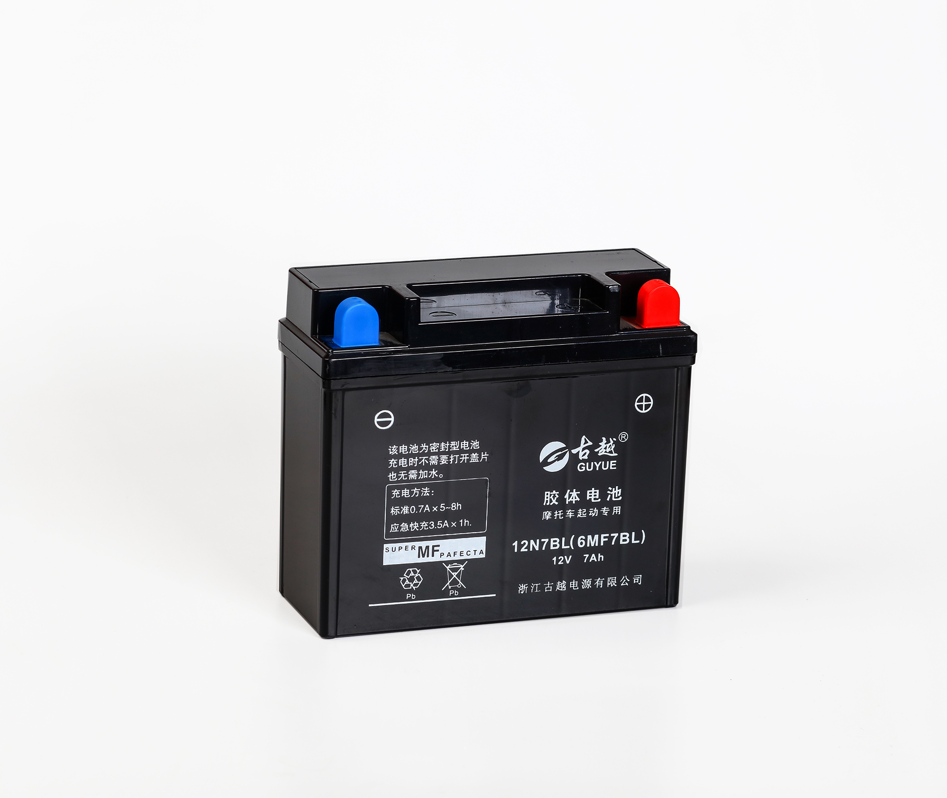 胶体摩托车电池 6MF7BL-GEL