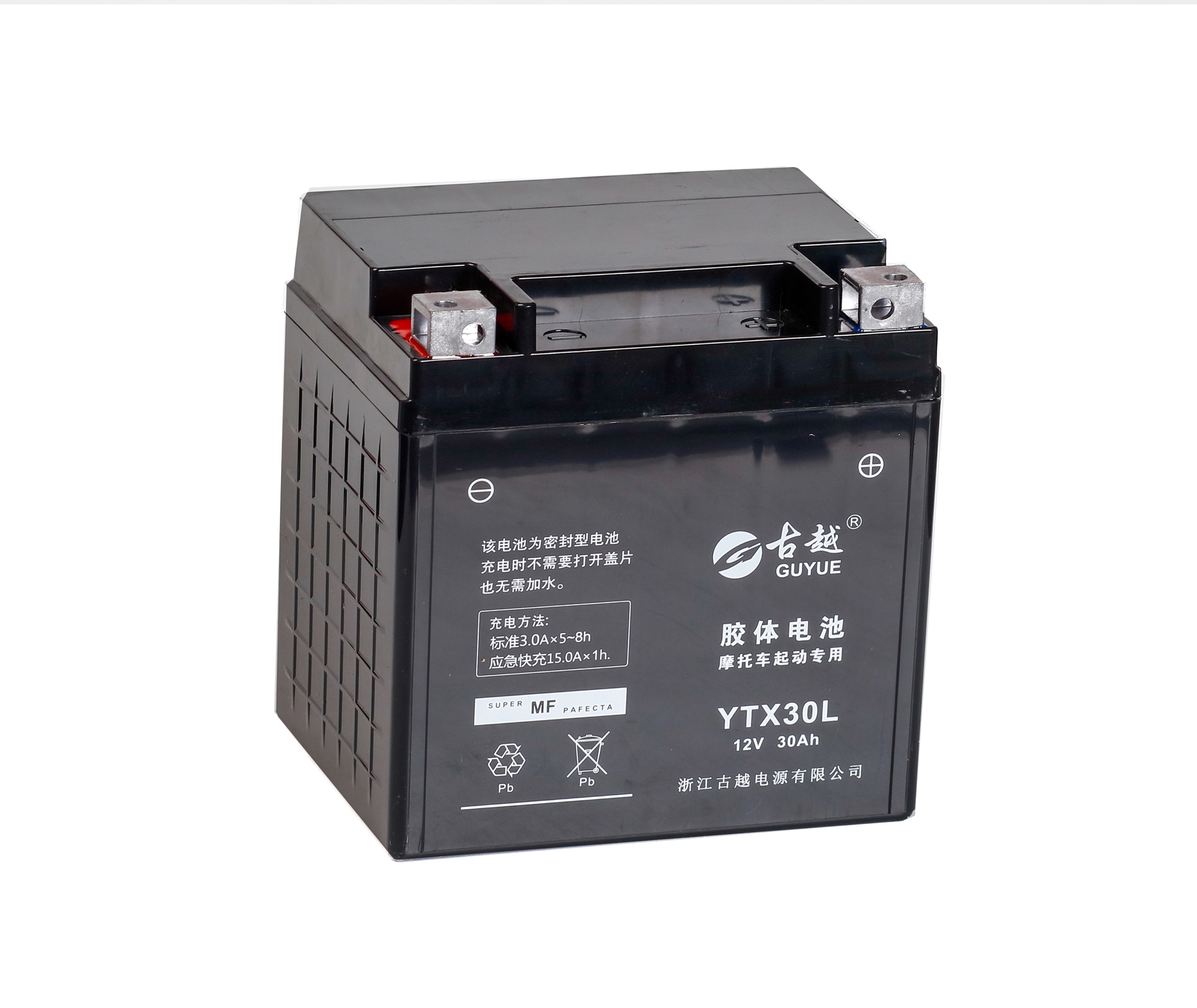 胶体摩托车电池 YTX30L GEL