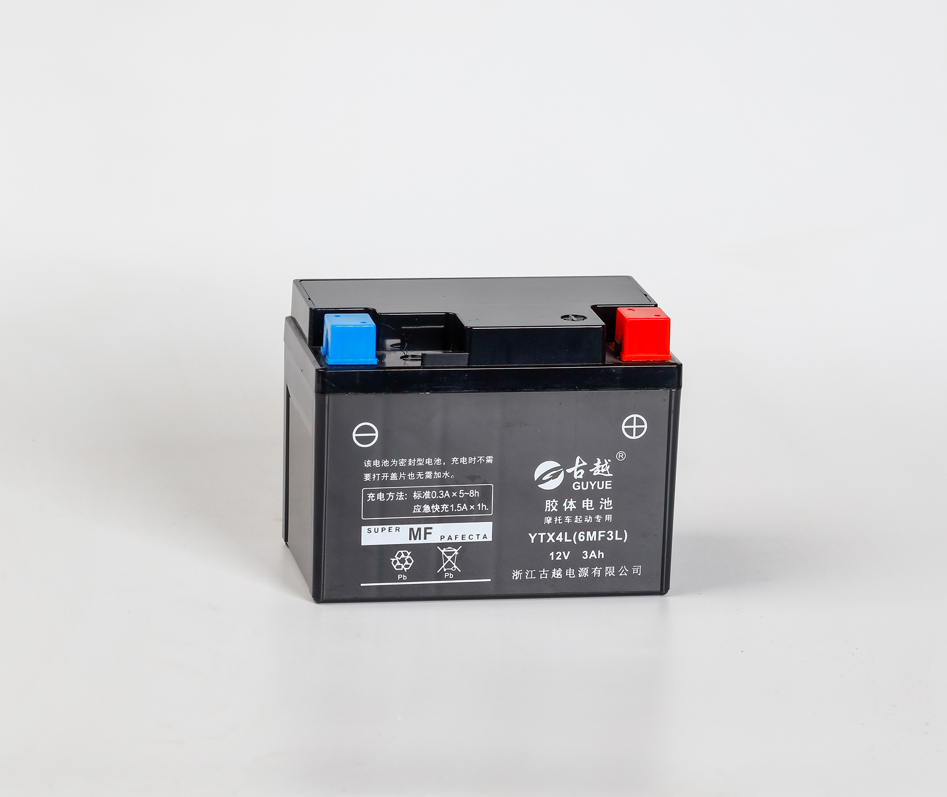 胶体摩托车电池 YTX4L - GEL